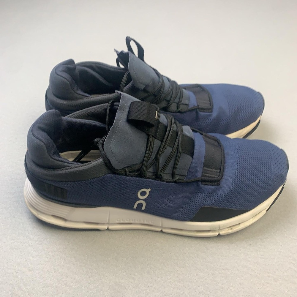 On Cloudnova Shoes Mens Size 11.5 Blue Mesh CloudTec Running Athletic Sneakers